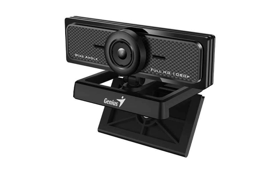 Camara Web Genius Widecam F100v2, FHD 1080p, 120 Grados, Microfono Digital, USB, Negro