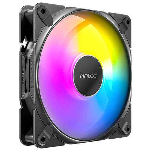 Kit De 3 Ventiladores Antec TRANQUIL 120 ARGB,  LED Multi, Controlador Incluido, Negro