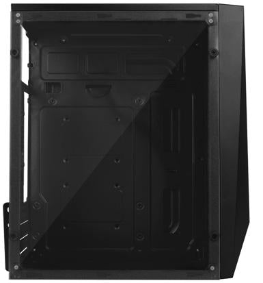Gabinete Acteck KYOTO GC460 Micro-Tower, Micro ATX, Mini ITX, Ventana lateral, RGB, Fuente 500W, Negro