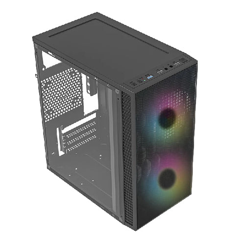 Gabinete Acteck FUJI GC47, Panel Lateral, Frontal Malla, 500w, 2x Ventiladores RGB, Negro