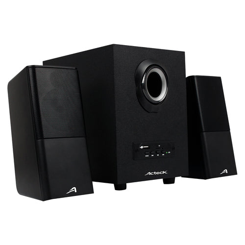 Bocinas Acteck con Subwoofer, Bluetooth, USB, Micro SD, 11W RMS, Negro