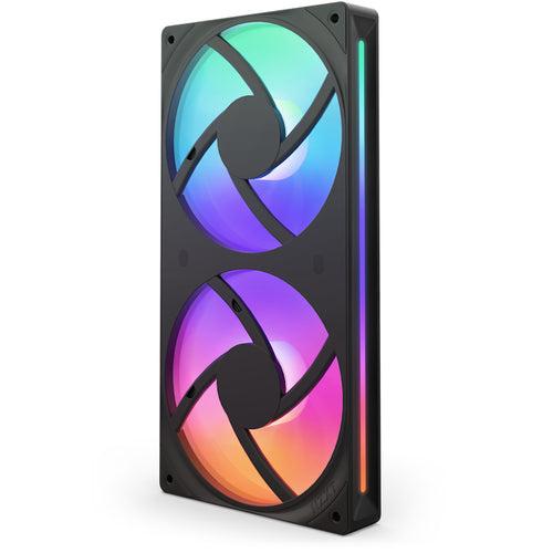 Kit 2 Ventiladores NZXT F240 RGB CORE, 240mm, 2400 RPM, Negro