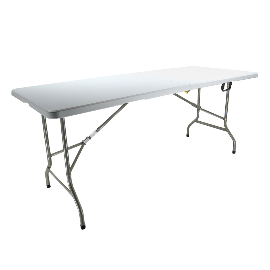 Mesa Modamob Plegable 1.80 metros, modelo ZL-Z180-2-80-MP, 180cmx76cmx74cm, calibre 25mm, Mesa de Exterior Multiusos