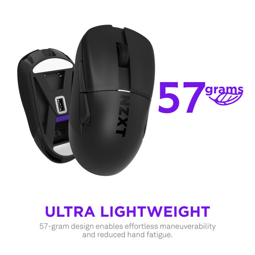 Mouse Gamer NZXT Lift Elite Wireless, Inalambrico, 26,000 DPI, Negro