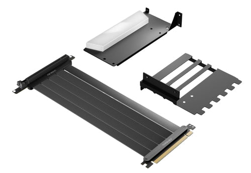 Soporte Antec para tarjetas graficas ARGB PCI-e 4.0, con Cable riser incluido, Negro