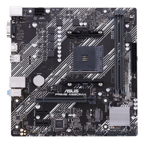 Tarjeta madre ASUS PRIME A520M-K Socket AM4, 2xDDR4-SDRAM, Micro ATX, VGA, HDMI