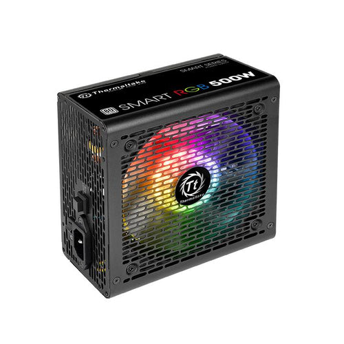 Fuente de Poder Thermaltake Smart 500W 80 Plus, RGB, ATX, PFC activo