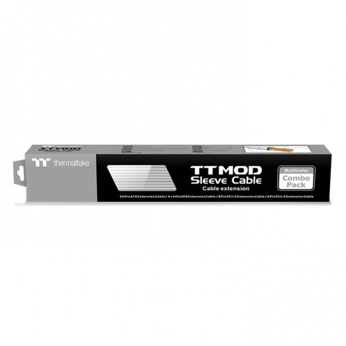 Cables thermaltake para fuente ATX, EPS, 24 pin, 4+4EPS, 8pin PCI-E, 6pin PCI-E, Blanco