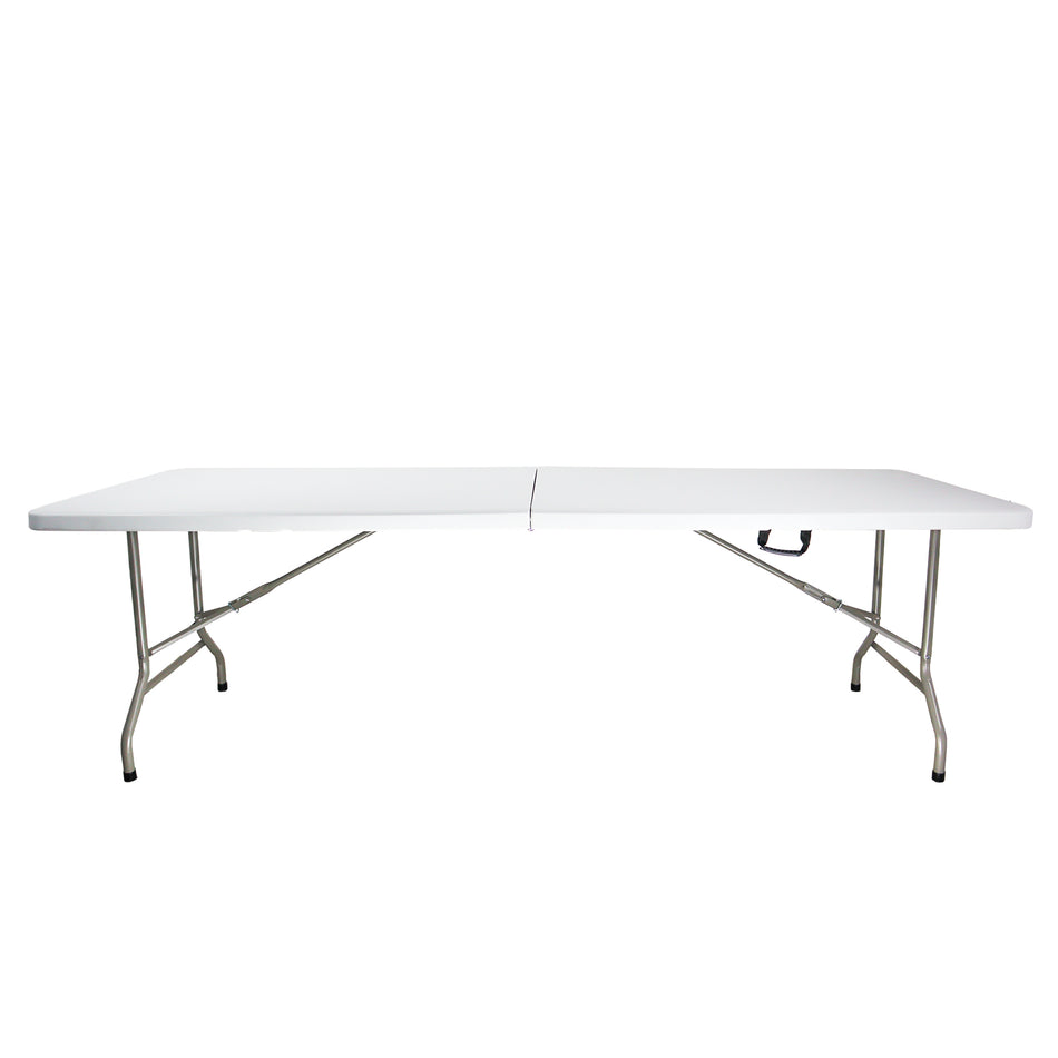 Mesa MODAMOB plegable tipo portafolio 2.44x0.76x0.74Mts, tubo 25mm diametro, panel 4.3cm de grosor