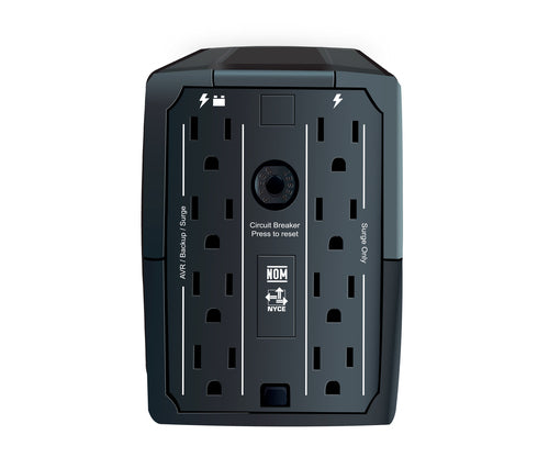 No Break CDP R-UPR758 750VA, 375W, 8 contactos, Supresion de picos, Negro