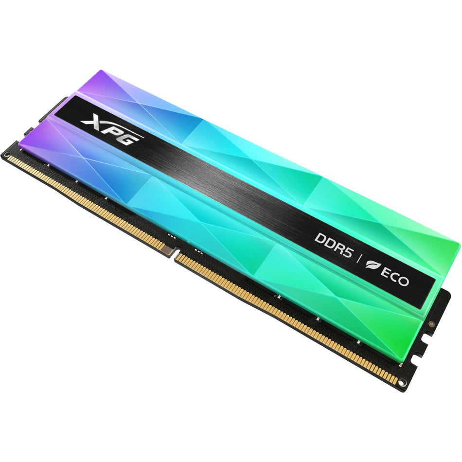 Memoria Ram XPG LANCER NEON RGB, DDR5, 1X16 GB, 6800 MT/s, Negro/Neon