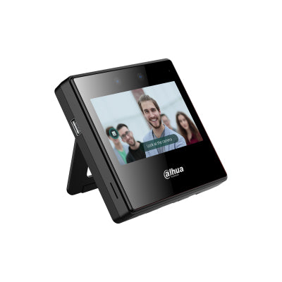 Control de Asistencia Dahua con reconocimiento facial, Pantalla 4.3" touch, WIFI, USB, Negro