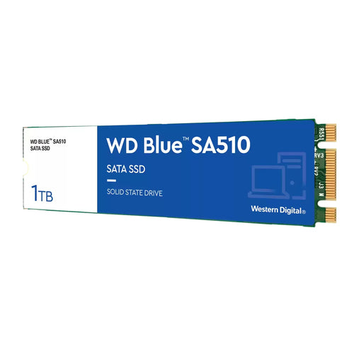 SSD Western Digital Blue SA510, 1TB, M.2, 520 MB/s Escritura, 560 MB/s Lectura, SATA III