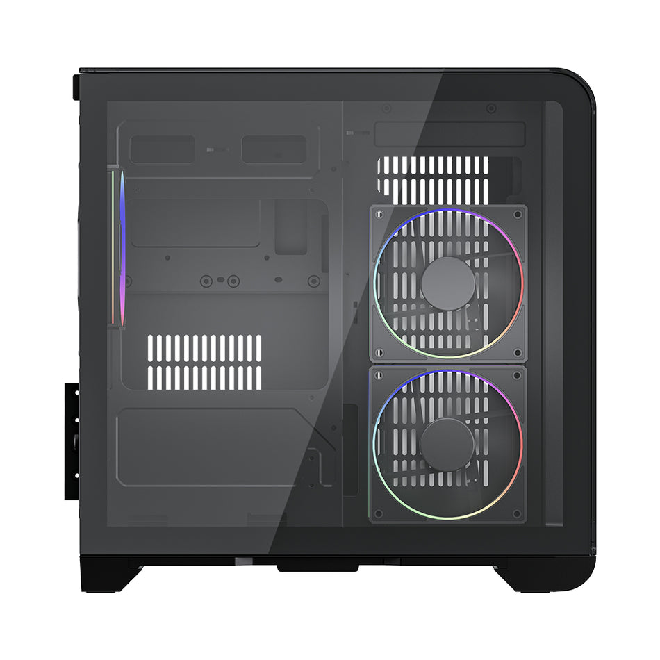 Gabinete Balam Rush Thank Expert Curve 6400, Mini-Tower, Micro-ATX/Mini-ITX, 3xVentiladores, Negro
