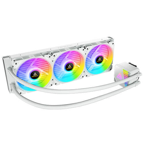 Enfriamiento liquido Antec SYMPHONY 360 ARGB White, 360mm, Intel/AMD, Blanco