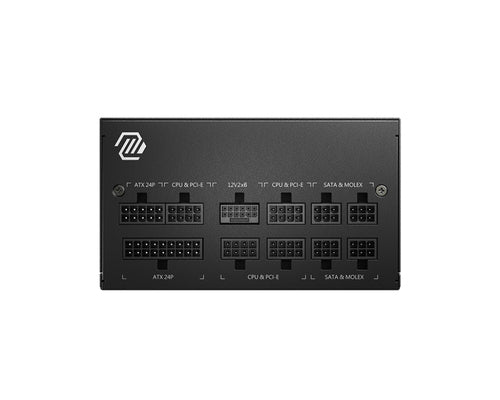 Fuente de Poder MSI MAG A850GL PCIE5 850 W, 80 PLUS Gold, 5x Sata, 2x Molex,  20+4 pin ATX