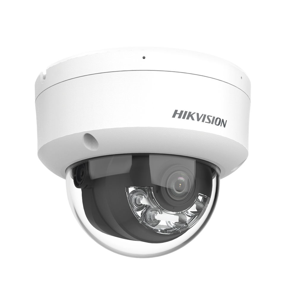 Camara IP Hikvision, Domo, 4MP, ColorVu, Exterior, IP67, Micro SD, Dual Light, Antivandalica
