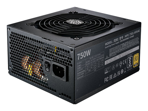 Fuente de Poder Cooler Master MWE 750 V2 3.0, 750w 80 Plus Gold, Full Modular, Negro