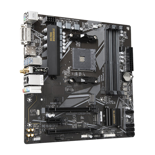 Tarjeta Madre Gigabyte B550M DS3H AC, SKT AM4 AMD, Micro ATX