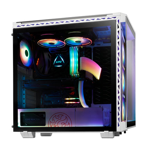 Gabinete XPG BATTLECRUISER, Cristal templado, 4xARGB, Blanco