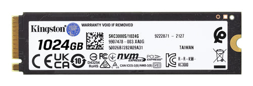 SSD Kingston KC3000 NVMe, 1TB, PCI Express 4.0, M.2, Lectura 7000 MB/s, Escritura 6000 MB/s
