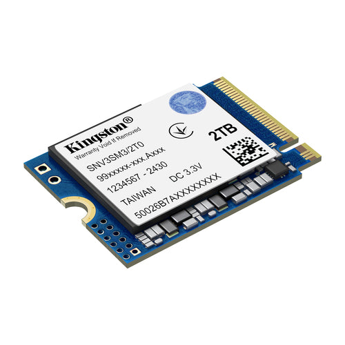 SSD Kingston Technology NV3 2TB, M.2, PCI Express 4.0, Lectura 6000 MB/s, Escritura 5000 MB/s, 2230
