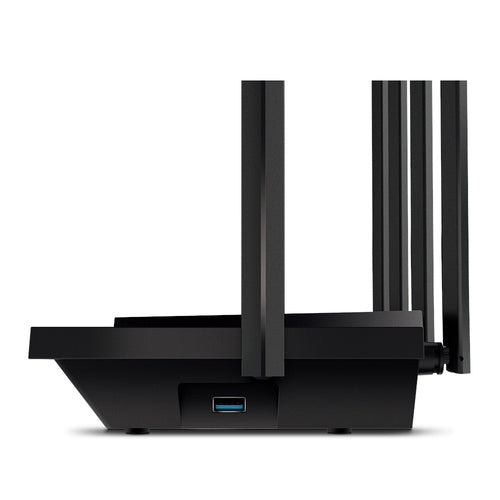 Router Inalambrico TP-Link, 6 Antenas Doble banda, Wi-Fi 6, negro