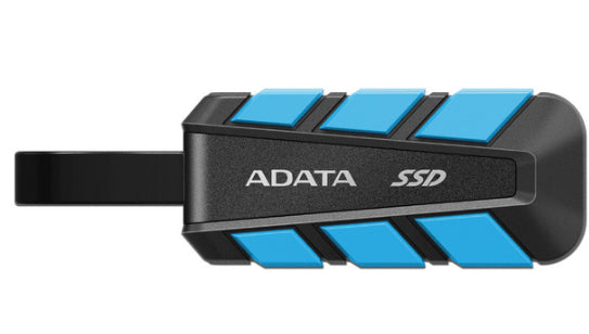 Unidad De Estado solido Externo Adata SC740, 2TB, USB-C, 1050MB/s, Azul, Negro