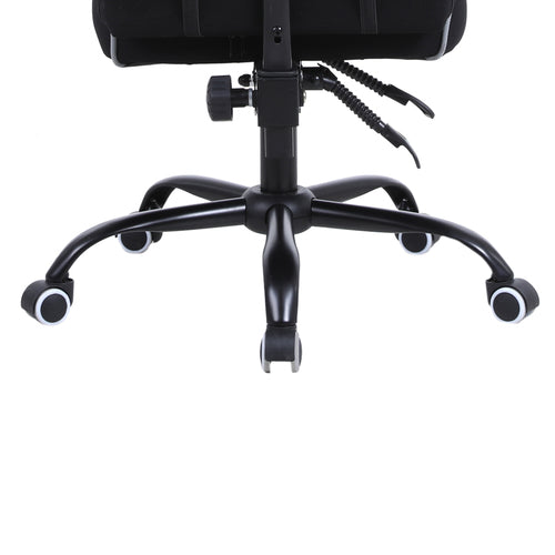 Silla Gamer Xzeal, base acero, brazos ajustables, Inclinacion, soporte lumbar, respaldo Full-Lenght, Negro