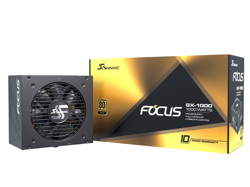 Fuente de Poder Seasonic Focus GX 1000w Gold ATX 3.0 PCIe 5.0 Full Modular