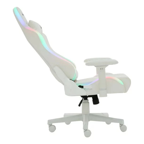 Silla Gamer XZEAL XZ15W, ajustable, Reposa-brazos, Maximo 150 kg, Blanco RGB
