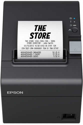 Mini printer Epson TM-T20III-002 Termico, Velocidad 250 mm/seg, Ethernet/USB, Negro