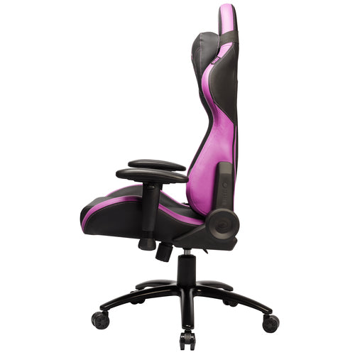 Silla Gamer Cooler Master Caliber R2, Reposa-brazos, Base Acero, hasta 150 kg, Negro/Purpura