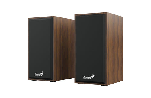 Bocinas Genius SP-HF180, 3.5mm, 2.0 canales, 6W, Negro/Madera