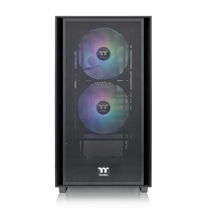 Gabinete Thermaltake Versa H16 TG ARGB Micro Tower, Ventana lateral, 3x Ventiladores, Negro