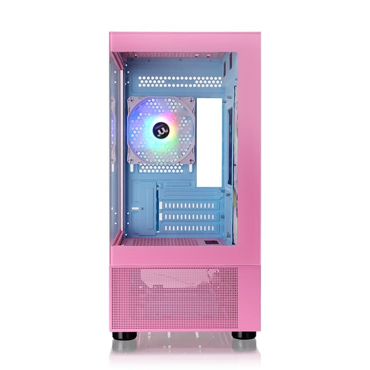 Gabinete Thermaltake View 170 TG ARGB Snow, Micro Tower, Panel de Vidrio, 3x Ventiladores, Rosa
