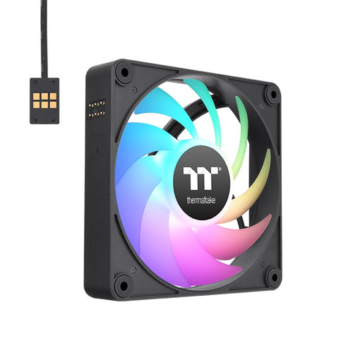 Kit 3 Ventiladores Thermaltake CT120 EX ARGB Sync, 120mm, 2000 RPM, Negro