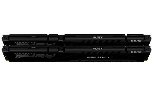Memoria Ram Kingston FURY Beast 32GB DDR5, 6000MHz, DIMM, (2x16 GB), Negro