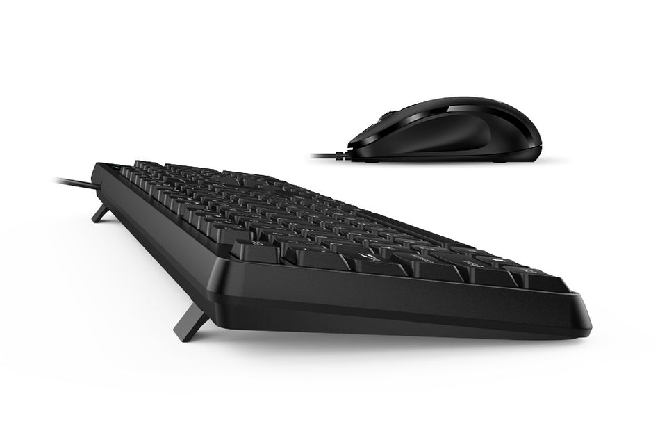 Kit Teclado y Mouse Genius KM-170,1200 Dpi, Resistente a Salpicaduras, Usb 2.0, Negro