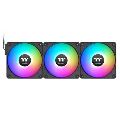 Kit 3 Ventiladores Thermaltake CT120 EX Reverse ARGB Sync, 120mm, Negro