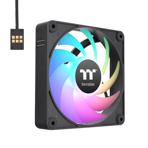 Kit 3 Ventiladores Thermaltake CT140 EX ARGB Sync, 140mm, Negro