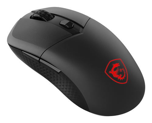 Mouse Optico MSI VERSA 300, 6 Botones, 8000 DPI, RF Wireless, Bluetooth, USB tipo C, Negro