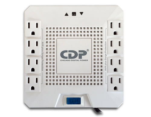 Regulador CDP R-AVR1808 1800VA, 1000W, 8 Contactos