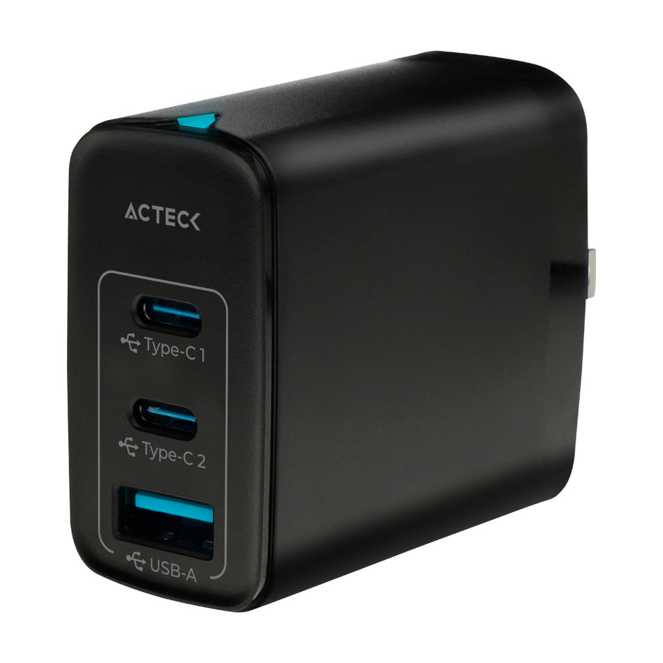 Cargador Acteck Energon CP440 Carga rapida, 1x USB-A, 1x USB-C, 40w, Negro