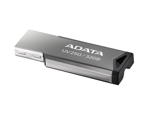 Memoria Usb Adata UV250 32Gb, Metalica, Color Plata