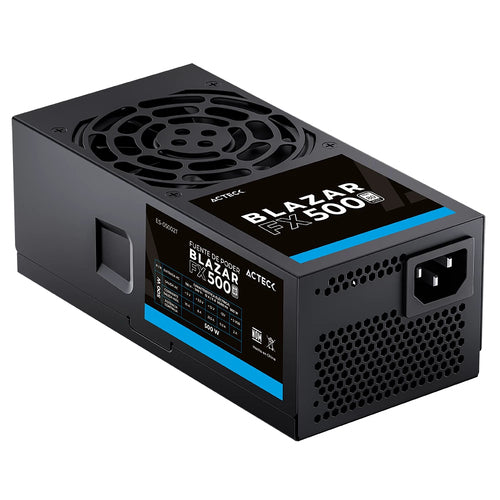 Fuente de Poder TFX Acteck Blazar FX500, 500W, 2x Molex, 2x Sata, 1x ATX, Negro