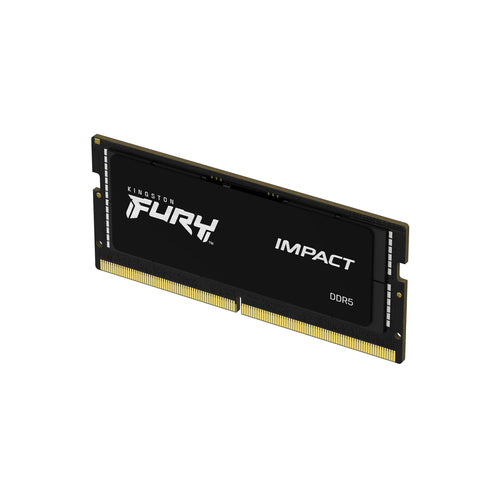 Memoria RAM SO-DIMM Kingston, Fury Impact Black, 32GB, DDR5, 4800MHz, Non-ECC, CL38, XMP