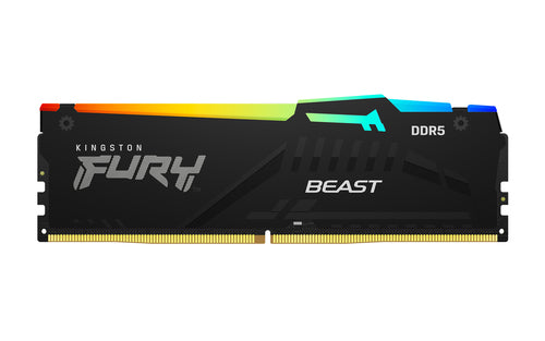 Memoria Ram Kingston Technology FURY Beast RGB 16GB DDR5, CL40, 52000MT/s