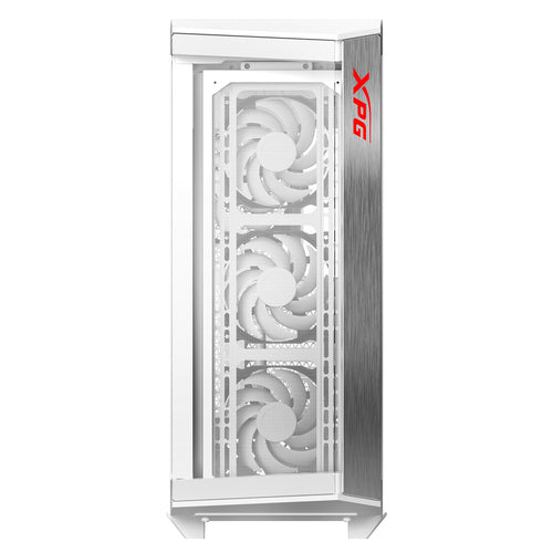 Gabinete Gamer XPG BATTLECRUISER II, SUPER MID-TOWER, cristal templado, 4x Ventiladores 120mm, Blanco