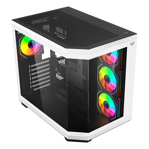 Gabinete Balam Rush Tank Master 9600 TB Midi Tower, ATX/Micro-ATX/Mini-ITX, 4x Ventiladores, Blanco